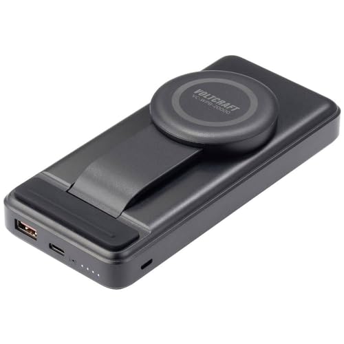 VOLTCRAFT VC-WPB-20000 Wireless Powerbank 20000 mAh Qi Wireless Charging, USB PD Li-Ion Schwarz Statusanzeige VOLTCRAFT VC-WPB-20000 Wireless Powerbank 20000 mAh Qi Wireless Charging, USB PD Li-Ion Schwarz Statusanzeige von Voltcraft