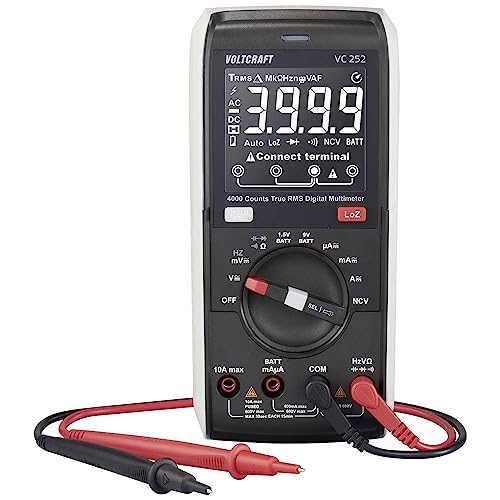 VOLTCRAFT VC252 Hand-Multimeter kalibriert (ISO) digital CAT III 600 V Anzeige (Counts): 4000 von Voltcraft