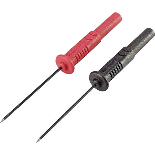 Voltcraft MSS-102 Sicherheits-Prüfspitzen-Set Buchse 4 mm CAT II 300 V Schwarz, Rot 1 Set, VC-8015055 von Voltcraft