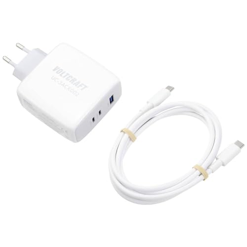 Voltcraft UC-3ACX002 USB-Ladegerät 100 W Steckdose, Innenbereich Ausgangsstrom (max.) 5 A 3 x USB-C®, USB-A GaN von Voltcraft
