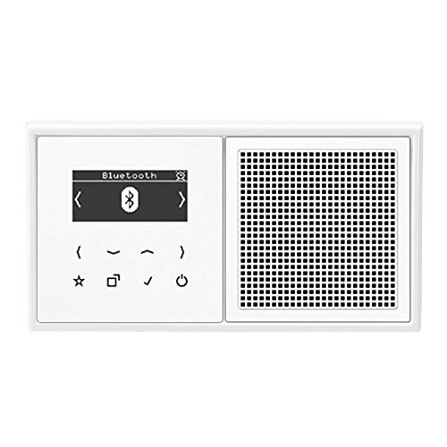 Jung Smart Radio DAB Bluetooth Komplett-Set Serie LS Weiß mit Lautsprecher DABLS1BTWW und 2-Fach Rahmen LS982WW Jung Smart Radio DAB Bluetooth Komplett-Set Serie LS Weiß mit Lautsprecher DABLS1BTWW und 2-Fach Rahmen LS982WW von Voltking