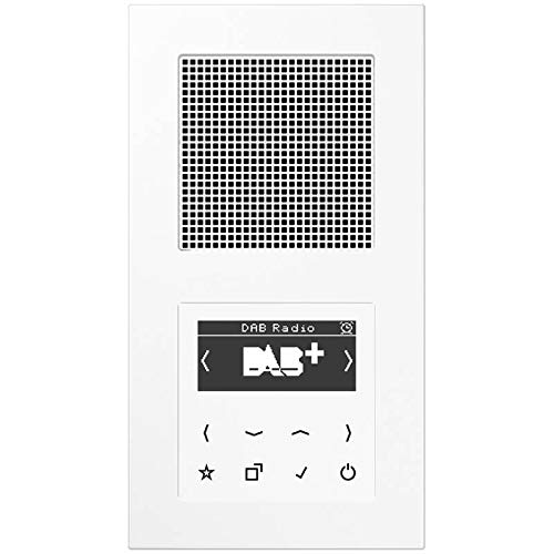 Jung Smart Radio DAB Komplett-Set Weiß DABA1WW mit 1 Lautsprecher und 2-Fach Rahmen A5582BFWW Jung Smart Radio DAB Komplett-Set Weiß DABA1WW mit 1 Lautsprecher und 2-Fach Rahmen A5582BFWW von Voltking