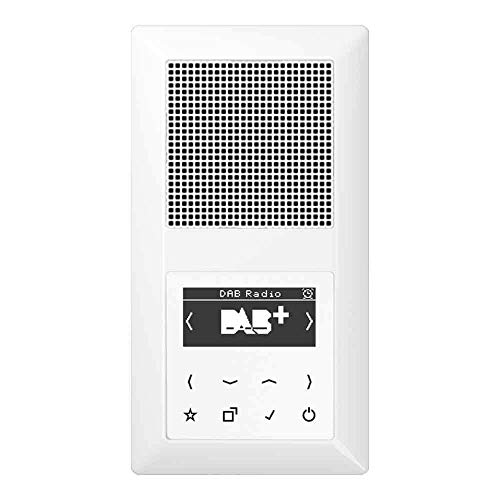 Jung Smart Radio DAB Komplett-Set Weiß DABA1WW mit Lautsprecher und 2-Fach Rahmen AS582WW Jung Smart Radio DAB Komplett-Set Weiß DABA1WW mit Lautsprecher und 2-Fach Rahmen AS582WW von Voltking