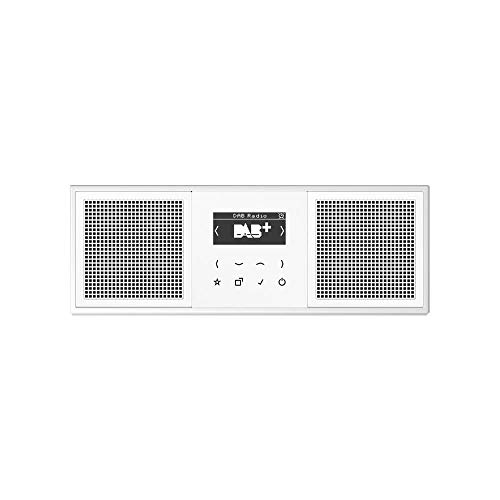 Jung Smart Radio DAB Komplett-Set Weiß Serie LS DABLS2WW mit 2 Lautsprechern und 3-Fach Rahmen LS983WW Jung Smart Radio DAB Komplett-Set Weiß Serie LS DABLS2WW mit 2 Lautsprechern und 3-Fach Rahmen LS983WW von Voltking