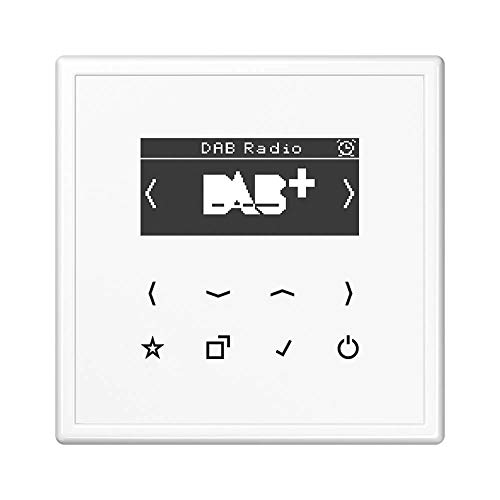 Jung Smart Radio DAB Komplett-Set Weiß Serie LS DABLSWW mit 1-Fach Rahmen LS981WW Jung Smart Radio DAB Komplett-Set Weiß Serie LS DABLSWW mit 1-Fach Rahmen LS981WW von Voltking