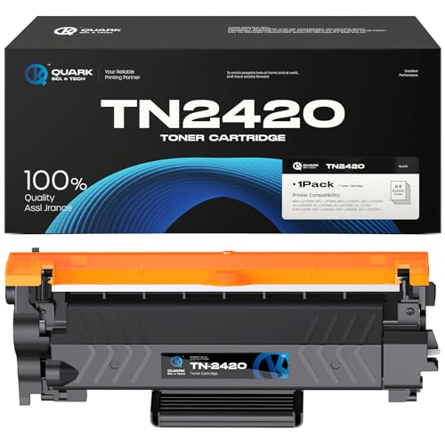 Quark Toner TN2420 TN-2420 Kompatibel Toner für Brother MFC L2710DW TN 2420 2410 TN2410 MFC-L2710DW HL-L2350DW MFC-L2710DN HL-L2310D DCP-L2530DW MFC-L2750DW DCP-L2510D HL-L2375DW （1 Schwarz） von Quark
