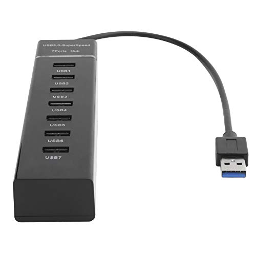 Hub, 5 Gbit/s Tragbar Praktische Kompakte Form Praktischer Hochgeschwindigkeits-USB-Hub, für Home Office von Voluxe