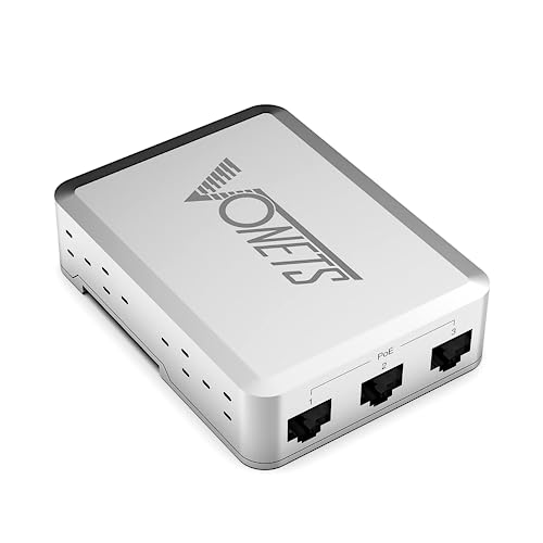 VONETS Industrial 5 Ports PoE Gigabit Switch Gigabit Ethernet Netzwerk Switch Ethernet RJ45 Splitter 10/100/1000M 4 PoE +1 Uplink Plug & Play Metall Design Universal für Netzwerkgeräte VSP500 von Vonets