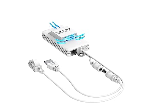 VONETS Mini WLAN Bridge Wi-Fi Dualband 2.4GHz + 5GHz zu Ethernet Mit 1200 Mbit/s Signalabdeckung, Hohe Leistung für IP Kamera/Drucker/Medizinische Geräte von Vonets