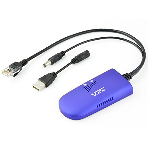 VONETS VAP11G-300 Mini 2.4GHz WLAN Bridge WiFi Repeater Ethernet Adapter LAN Brücke WiFi Hotspot Extender Signal Booster Verstärker Access Point 300Mbps RJ45 Port DC/USB Power für DVR Netzwerkgerät von Vonets