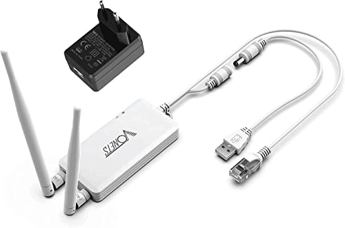 VONETS VAP11S Industrial 2.4GHz WLAN Bridge Mini WiFi Router Verstärker Ethernet zu WiFi mit Power Adapter, 2 RJ45 Ports DC/USB Stromversorgung, 2 Antennen für DVR PLC Netzwerkgeräte VONETS VAP11S Industrial 2.4GHz WLAN Bridge Mini WiFi Router Verstärker Ethernet zu WiFi mit Power Adapter, 2 RJ45 Ports DC/USB Stromversorgung, 2 Antennen für DVR PLC Netzwerkgeräte von Vonets