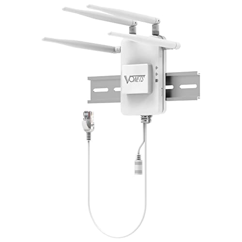 VONETS VAR1200 Industrielle Gigabit Dual Band WiFi Bridge/Router 1200Mbps WiFi to Ethernet mit intelligentem Lüfter, 3 Gigabit Port, POE, DC/USB Powered für Netzwerk Medizinisches Gerät von Vonets