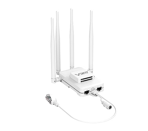 VONETS VAR600-H Industrielle Gigabit Dual Band WiFi Bridge/Router 600M WiFi to Ethernet Adapter mit intelligentem Lüfter, 3 Gigabit Port, POE, DC/USB Powered für Industrienetzwerke Medizinische Geräte von Vonets