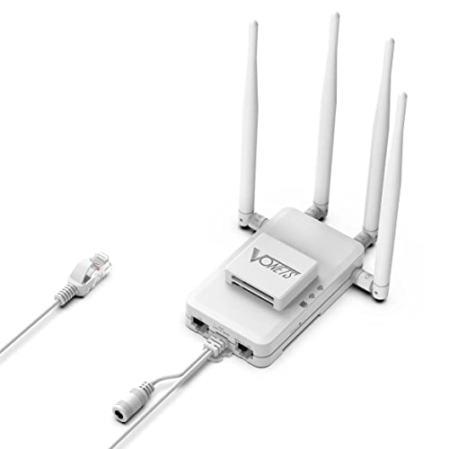 Vonets VAR1800-H Industrial Gigabit Mini Dual Band Smart WiFi Bridge/WLAN Router/WiFi auf Ethernet Adapter 1800Mbps mit 1 Kühlventilator, 2 Gigabit LAN, 1 Gigabit RJ45, PoE/DC Power Support von Vonets