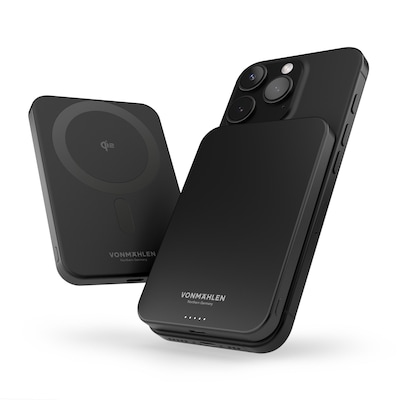 Vonmählen Evergreen Mag Magnetische Powerbank mit Qi2 20W schwarz Vonmählen Evergreen Mag Magnetische Powerbank mit Qi2 20W schwarz von Vonmählen