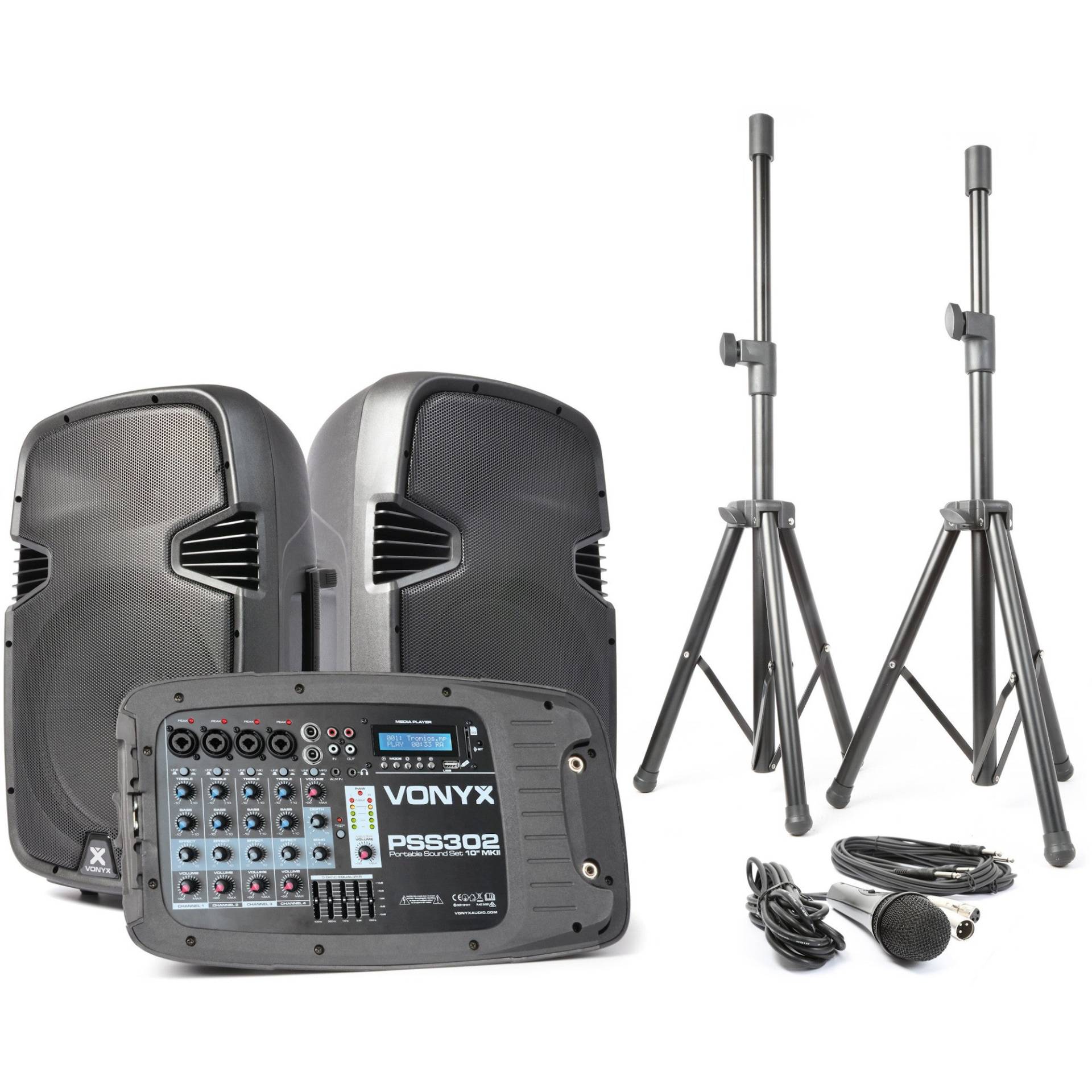 (B-Ware) Vonyx PSS302 Portable 300W Speaker Set von Vonyx