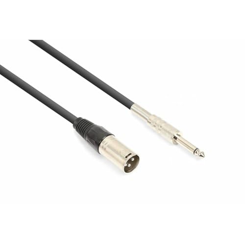 Vonyx Mikrofonkabel Signalkabel XLR (m) - 6,3 mm Klinke - 3 Meter von Vonyx