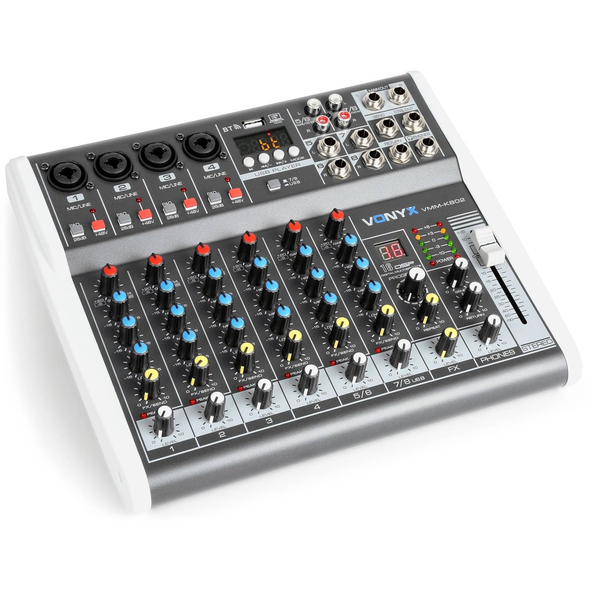 Vonyx VMM-K802 8-Channel Mixer with USB Interface von Vonyx