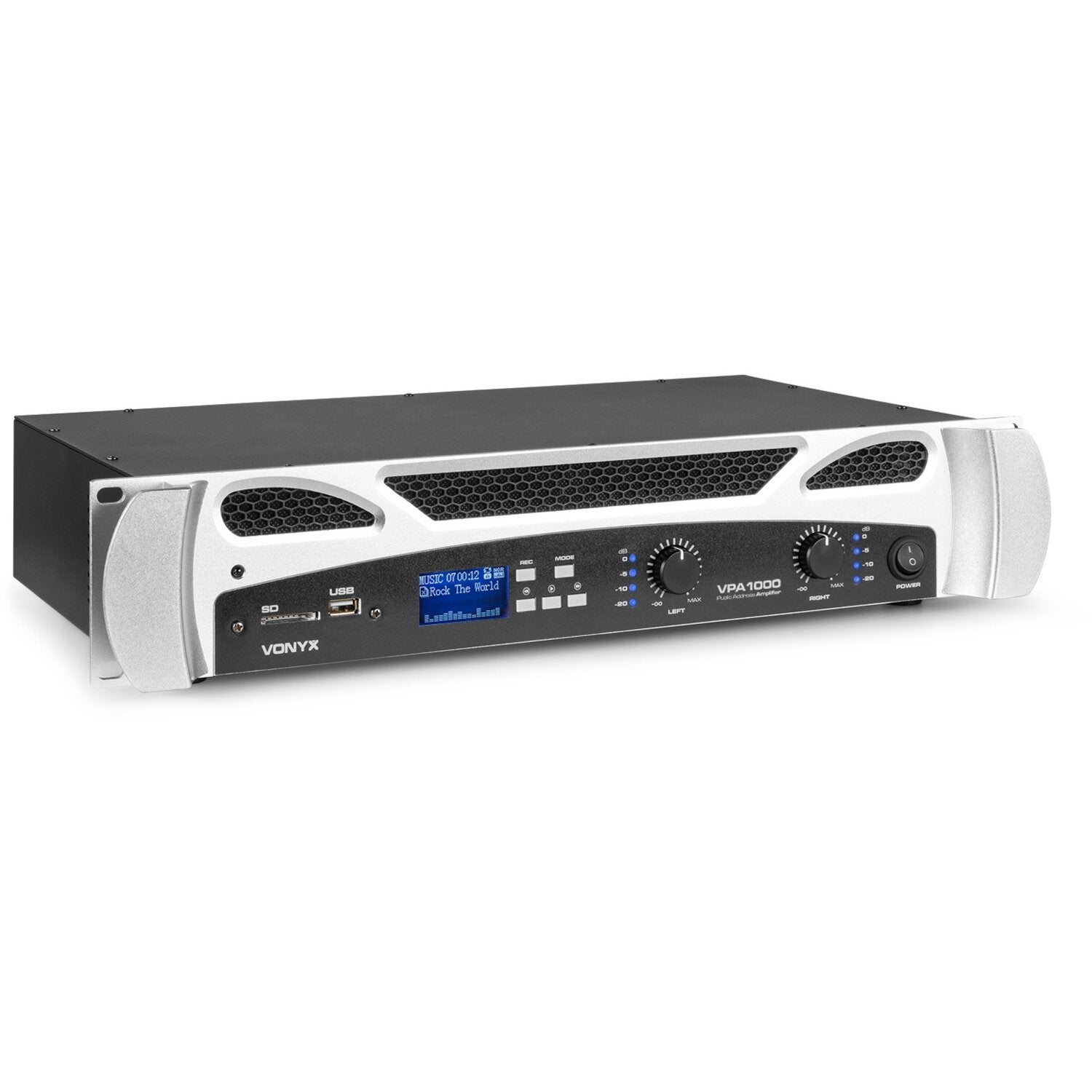 Vonyx VPA1000 2x 500W Amplifier and Media Player with Bluetooth von Vonyx