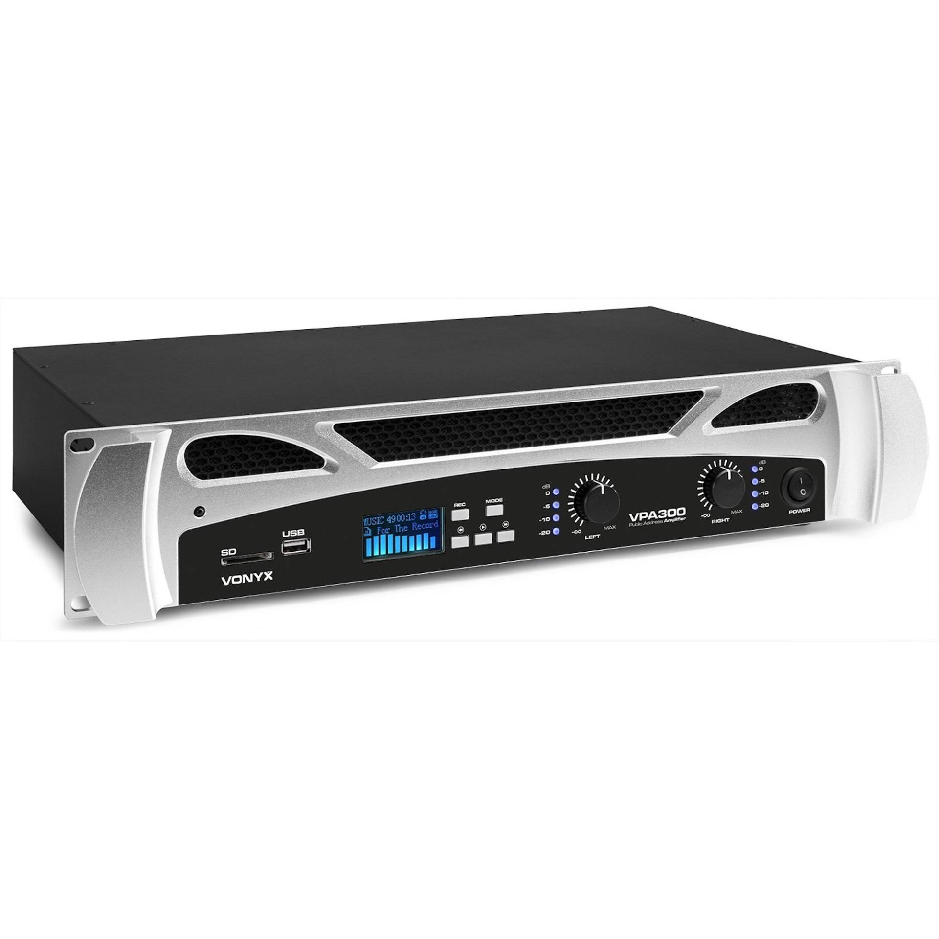 Vonyx VPA300 2x 150W Amplifier and Media Player with Bluetooth Vonyx VPA300 2x 150W Amplifier and Media Player with Bluetooth von Vonyx