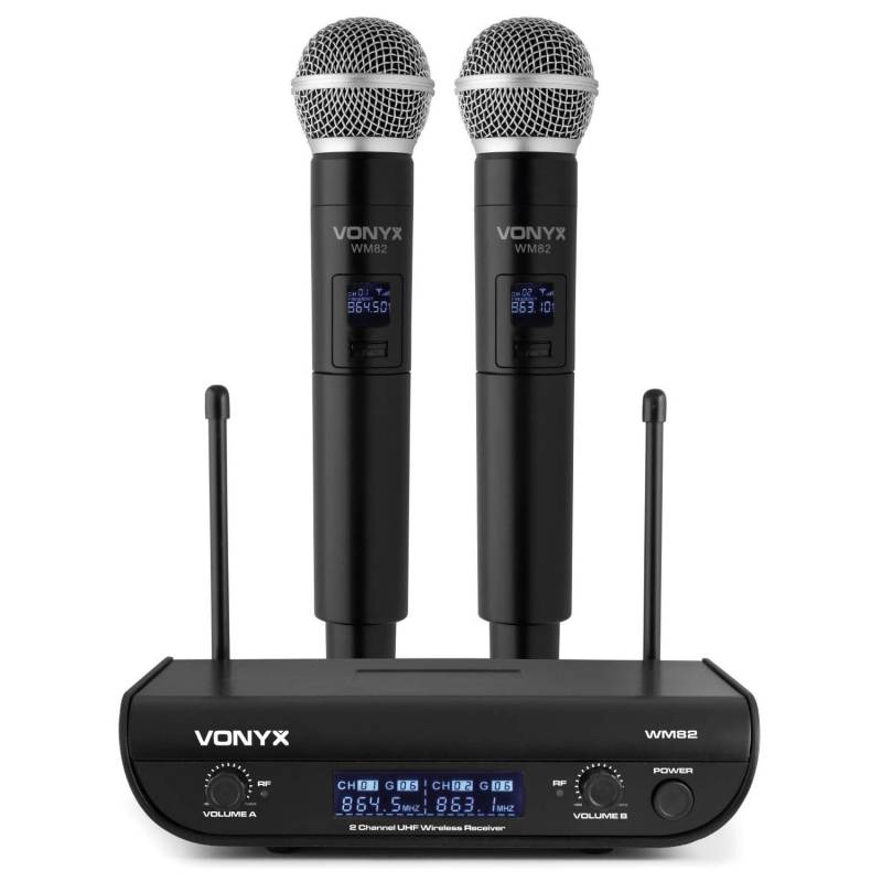 Vonyx WM82 Wireless Microphone System (863.1 - 864.5 MHz) von Vonyx
