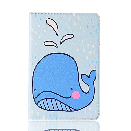 Schön Tablethülle kompatibel mit Samsung Galaxy Tab A 8.0 (SM-T290/T295/T297) Hülle PU Leder TPU Bumper Smart Flip Ständer Wallet Schutzhülle mit Kartentasche Auto Schlaf/Wach Cover (Wal) von VooDirop