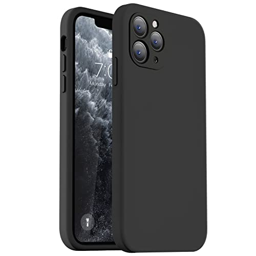 Vooii Kompatibel mit iPhone 11 Pro Max, verbessertes Flüssigsilikon mit flachen Kanten, Kameraschutz, weiches kratzfestes Mikrofaserfutter, Handyhülle für iPhone 11 Pro Max, Schwarz Vooii Kompatibel mit iPhone 11 Pro Max, verbessertes Flüssigsilikon mit flachen Kanten, Kameraschutz, weiches kratzfestes Mikrofaserfutter, Handyhülle für iPhone 11 Pro Max, Schwarz von Vooii