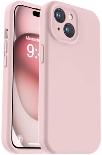 Vooii Kompatibel mit iPhone 15 Hülle, Upgrade Defender Flüssigsilikon, [verbesserter Kameraschutz] [weiches kratzfestes Mikrofaserfutter] stoßfeste Handyhülle für iPhone 15 15,5 cm (6,1 Zoll) – Pink von Vooii