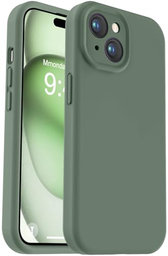 Vooii Kompatibel mit iPhone 15 Hülle, Upgrade Defender Flüssigsilikon, [verbesserter Kameraschutz] [weiches, kratzfestes Mikrofaserfutter] Stoßfeste Handyhülle für iPhone 15 15,5 cm (6,1 Zoll) – von Vooii