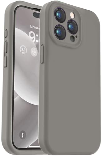Vooii Kompatibel mit iPhone 15 Pro Hülle, Upgrade Defender Flüssigsilikon, verbesserter Kameraschutz, weiches kratzfestes Mikrofaserfutter, stoßfeste Handyhülle für iPhone 15 Pro, natürliches Titan Vooii Kompatibel mit iPhone 15 Pro Hülle, Upgrade Defender Flüssigsilikon, verbesserter Kameraschutz, weiches kratzfestes Mikrofaserfutter, stoßfeste Handyhülle für iPhone 15 Pro, natürliches Titan von Vooii