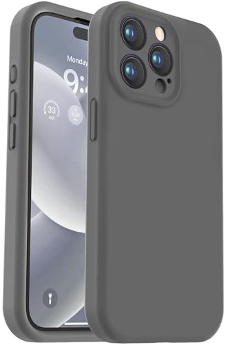 Vooii Kompatibel mit iPhone 15 Pro Max Hülle, verbessertes Premium-Silikon, Kameraschutz, weiches kratzfestes Mikrofaserfutter, stoßfeste Handyhülle für iPhone 15 Pro Max 6,7 Zoll – Dunkelgrau Vooii Kompatibel mit iPhone 15 Pro Max Hülle, verbessertes Premium-Silikon, Kameraschutz, weiches kratzfestes Mikrofaserfutter, stoßfeste Handyhülle für iPhone 15 Pro Max 6,7 Zoll – Dunkelgrau von Vooii