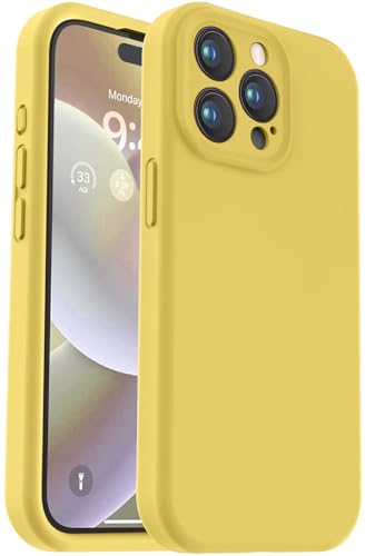 Vooii Kompatibel mit iPhone 15 Pro Max Hülle, verbessertes Premium-Silikon, Kameraschutz, weiches kratzfestes Mikrofaserfutter, stoßfeste Handyhülle für iPhone 15 Pro Max 6,7 Zoll, Kanariengelb Vooii Kompatibel mit iPhone 15 Pro Max Hülle, verbessertes Premium-Silikon, Kameraschutz, weiches kratzfestes Mikrofaserfutter, stoßfeste Handyhülle für iPhone 15 Pro Max 6,7 Zoll, Kanariengelb von Vooii