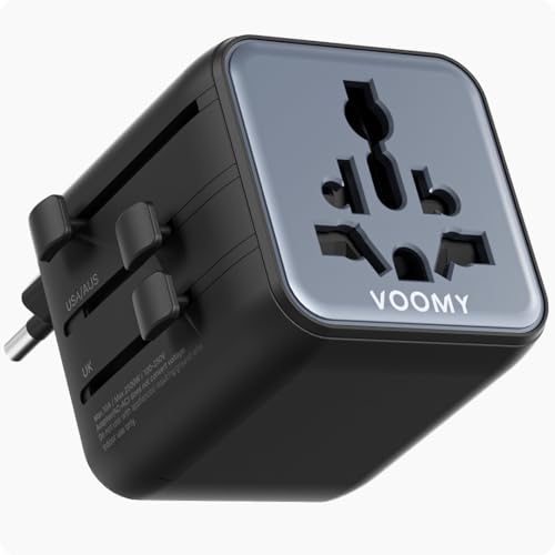 VOOMY Reiseadapter Weltweit, Universal Reisestecker 2500W, Steckdosenadapter für Europa UK Mexiko Australien Japan Thailand, Reiseadapter Usa, Reisestecker Adapter Weltweit, Travel Adapter zubehör VOOMY Reiseadapter Weltweit, Universal Reisestecker 2500W, Steckdosenadapter für Europa UK Mexiko Australien Japan Thailand, Reiseadapter Usa, Reisestecker Adapter Weltweit, Travel Adapter zubehör von Voomy