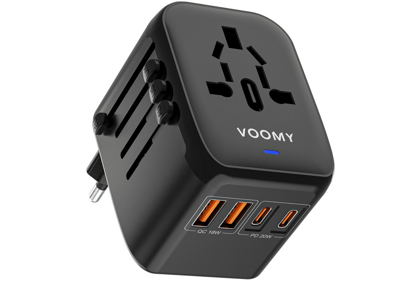 Voomy Travel Y26 20W Universal Reisestecker für Weltweit 190+ Länder - USB Reiseadapter A,B,C,E,F,G,I,J,N,L,N zu Reiseadapter weltweit mit US/EU/AU/UK-Steckern deckt über 170 Länder ab Voomy Travel Y26 20W Universal Reisestecker für Weltweit 190+ Länder - USB Reiseadapter A,B,C,E,F,G,I,J,N,L,N zu Reiseadapter weltweit mit US/EU/AU/UK-Steckern deckt über 170 Länder ab von Voomy