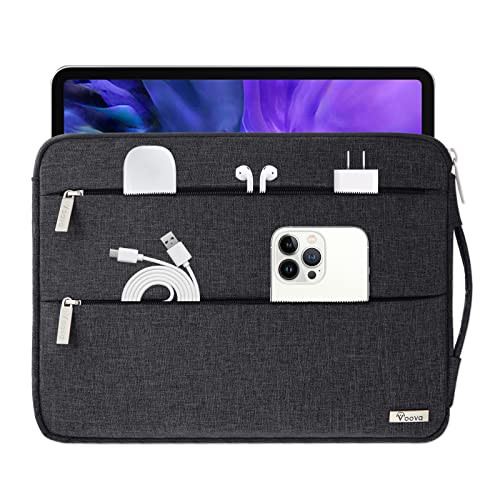 Voova 11,6 13 13,6 Zoll Laptophülle MacBook Air Pro M1 M2 iPad Tablet Tasche 13.3 11 11.6 Hülle Laptoptasche Laptop Sleeve Notebook Case Lenovo Dell HP Schwarz von Voova