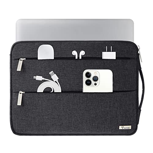 Voova Laptoptasche 15 15.6 Zoll Laptophülle MacBook Air Pro M1 M2 Tasche 15,6 16 Hülle Tablet Laptop Sleeve Notebook Case Lenovo Dell HP iPad Schwarz von Voova
