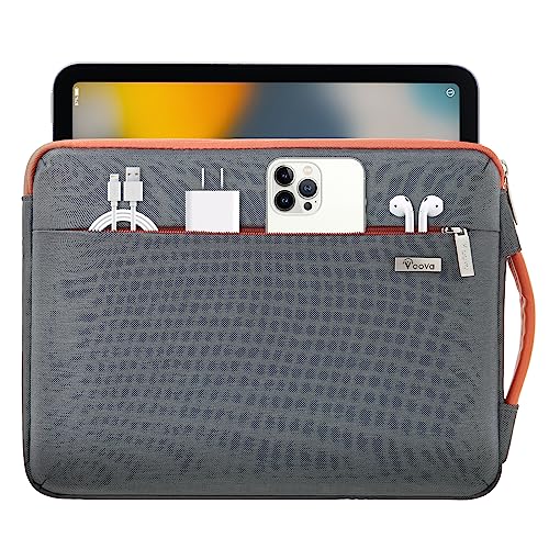 Voova Laptop Hülle 11.6-12.9 13 13.3 Zoll Laptoptasche Ipad Tasche, Laptophülle Tablet Tasche für Ipad Pro 12.9 MacBook Air M1 2020, MacBook Pro 13-in. 13.6 MacBook Air M2 2022, Dunkelgrau von Voova