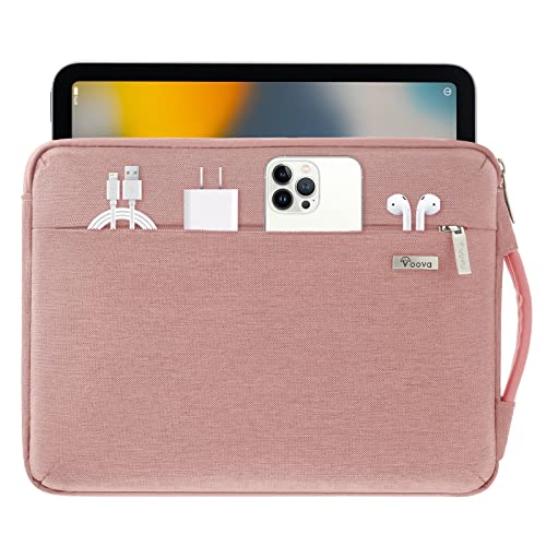 Voova Laptop Hülle 11.6-12.9 13 13.3 Zoll Laptoptasche Ipad Tasche, Laptophülle Tablet Tasche für Ipad Pro 12.9 MacBook Air M1 2020, MacBook Pro 13-in. 13.6 MacBook Air M2 2022, Rosa von Voova