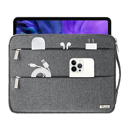 Voova Laptop Hülle 15.6 15,6 16 Zoll Wasserdicht Laptophülle Tablet Tasche mit Handgriff Laptop Sleeve Notebook Case für MacBook Air Pro Lenovo Dell HP iPad Laptoptasche Dunkelgrau von Voova