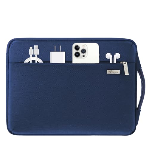 Voova Laptophülle 15 Zoll Laptoptasche für MacBook Air 15, 360°Schutz Laptop Tasche Hülle für MacBook Air M2 A2941 2023, Microsoft Surface Laptop 5/4/3, MacBook Pro A1990 A1707, Blau von Voova