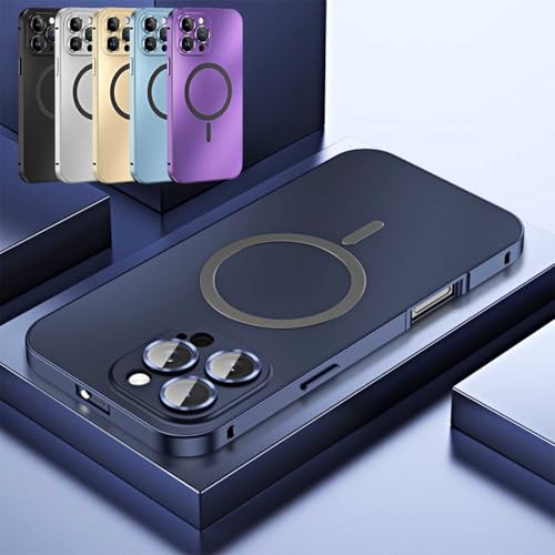 Vopetroy Magnetic Charging Aluminum Metal Bumper Matte Shell for iPhone 16 ProMax,Full Camera Protection & Mechanical Lock, Anti-Collision Matte Protective Case Phone Case (for 16Plus,Titanium Blue) Vopetroy Magnetic Charging Aluminum Metal Bumper Matte Shell for iPhone 16 ProMax,Full Camera Protection & Mechanical Lock, Anti-Collision Matte Protective Case Phone Case (for 16Plus,Titanium Blue) von Vopetroy