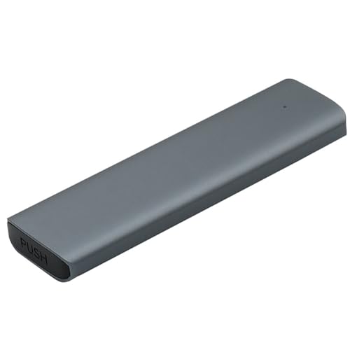 Voragrl SSD Festplatte Grau Aluminiumlegierung Typ C USB 3.1 M2 NGFF 2242/2260/2280 Festplatte HD Gehäuse von Voragrl
