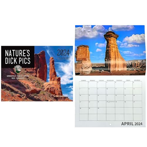 Vordpe Nature 2024 Calendar, Lustige Kalender Zum Aufhängen, Familienkalender, Streichgeschenk und Naturschönheit, Kalender zum Organisieren von Vordpe