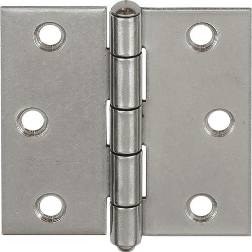 12 Stk. Vormann Scharnier B.75mm S.1,75mm VA V2A ktg. 010614075 von Vormann