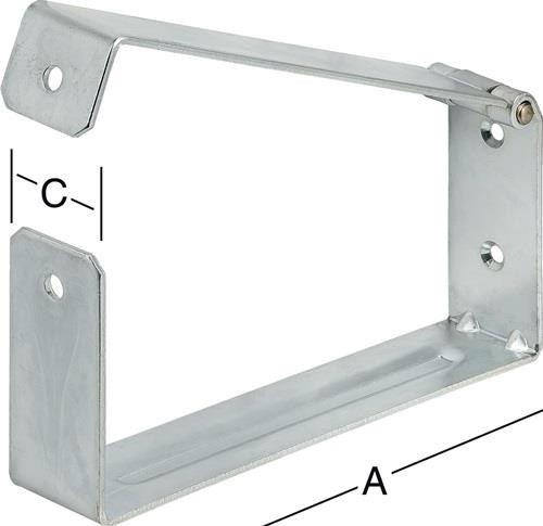 2 Stk. Vormann Leiter- u.Geräteh.L.200mm H.90mm B.40mm 001440200Z von Vormann