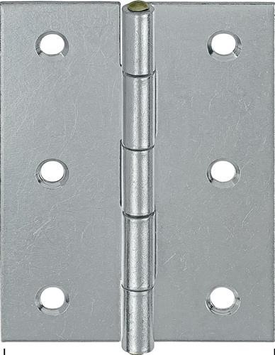 20 Stk. Vormann Scharnier H.70mm B.51mm S.1,4mm STA blau verz.gerollt,halbbreit von Vormann