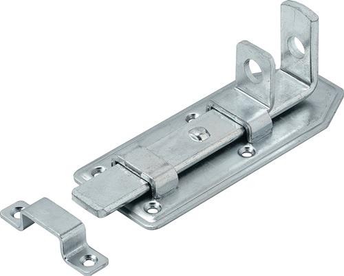 Vormann Türschlossriegel L.160mm B.65mm STA blau verz.ger.m.Schlaufe 000105160Z von Vormann