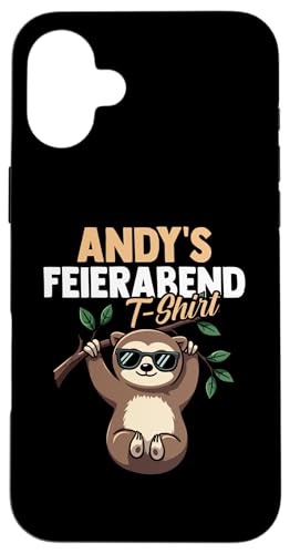 Andreas Andy Hülle für iPhone 16 Plus von Vorname Andreas Andi