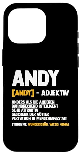 Andreas Andy Hülle für iPhone 16 Pro Andreas Andy Hülle für iPhone 16 Pro von Vorname Andreas Andi