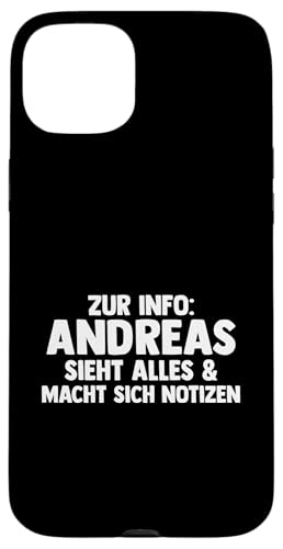 Andreas Hülle für iPhone 15 Plus von Vorname Andreas